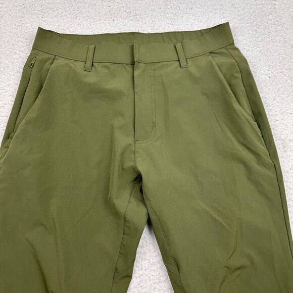 Fabletics The Only Pants Mens 31X28 Slim Fit Straight Leg Stretch Green Golf - Picture 4 of 13